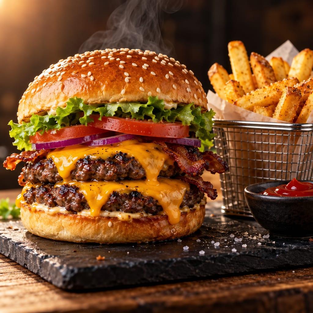 Menu food photo: example image made from this prompt