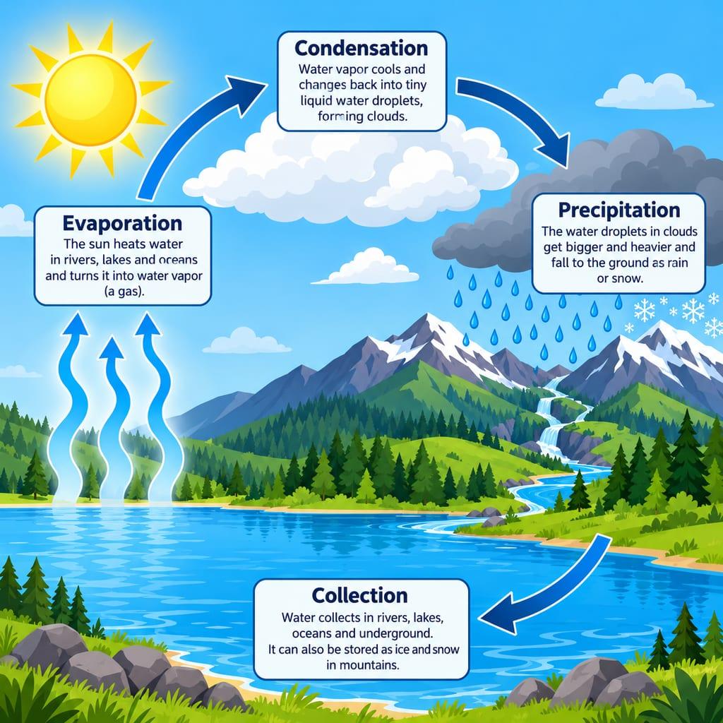 Labeled science diagram: example image made from this prompt