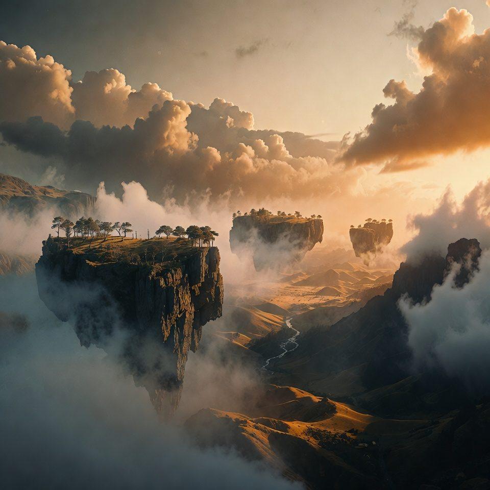 Grok Imagine AI-generated cinematic landscape