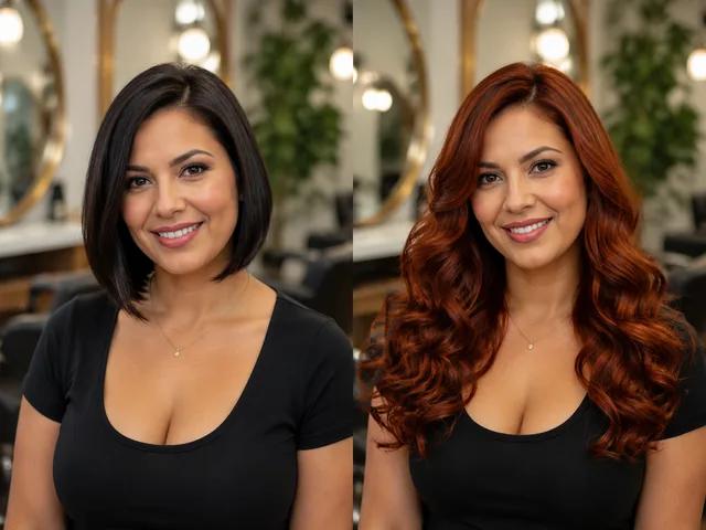 AI Hairstyle Changer example