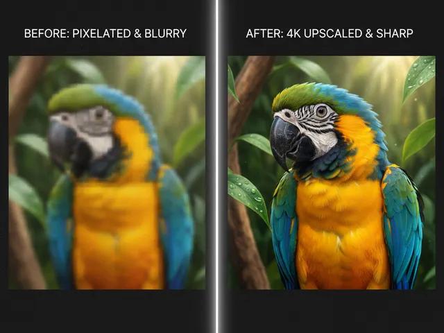 AI Image Upscaler example