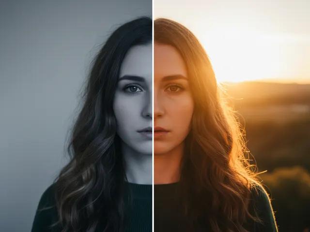 AI Photo Relighting example