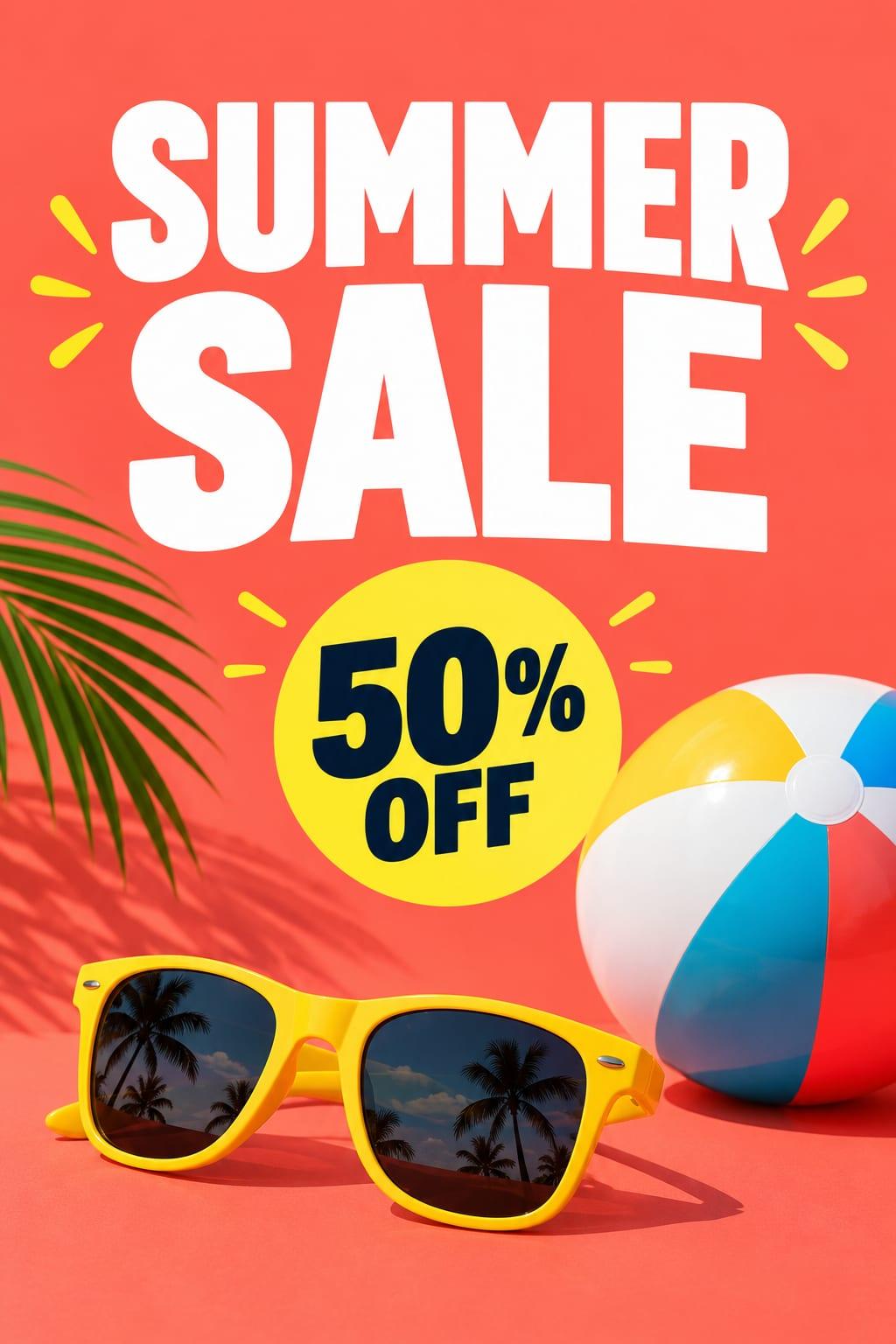 Sale poster: example image made from this prompt
