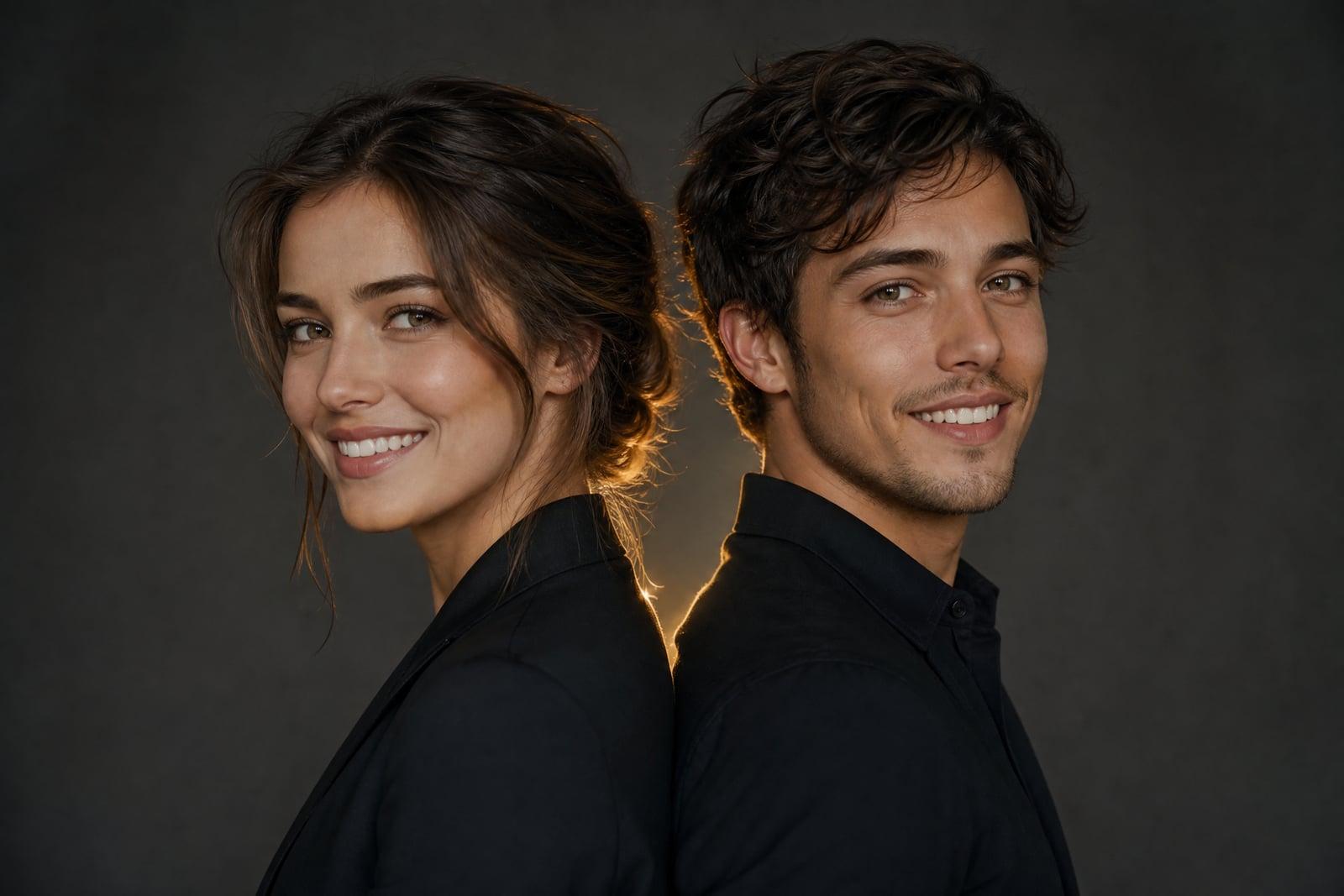 Gender Swap result: the same person rendered as a different gender, side by side